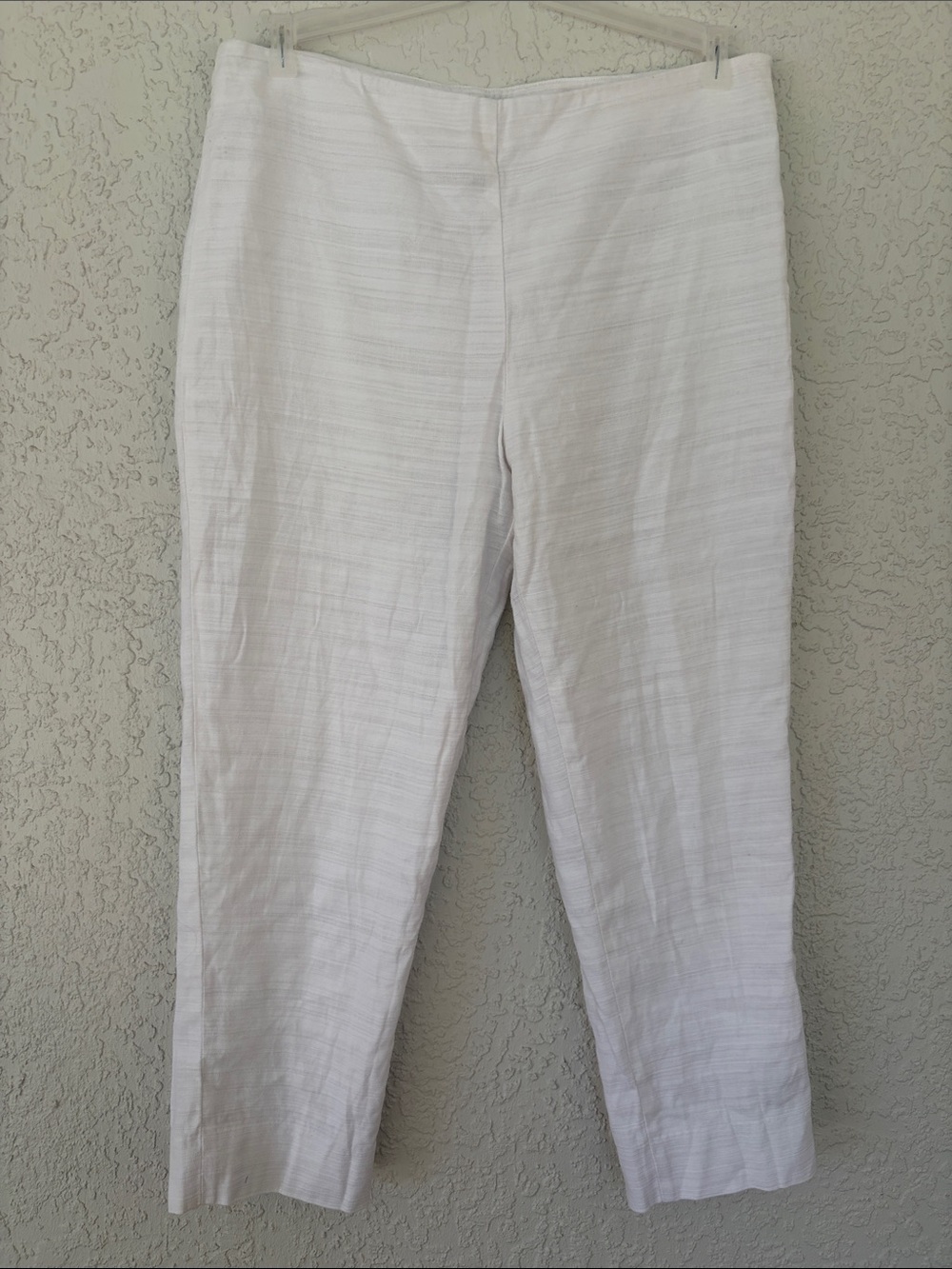 Jones New York White Signature linen blend dress pants size 12